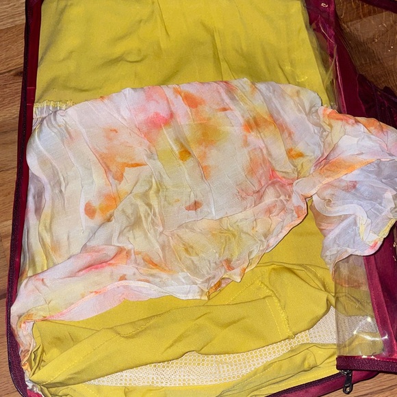 House of Indya floral tie dye yellow haldi embellished lehenga set - Picture 12 of 13